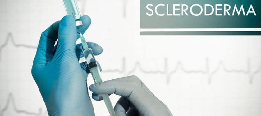 Stop scleroderma Stop scleroderma. Syringe is filled with injection. Syringe and vaccine
