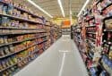 Potato chips and other ultra-processed foods in Walmart.