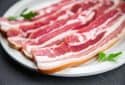 Bacon, high-fat meat.