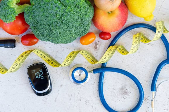 Diabetes and health diet.