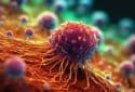 Tumor cell illustration.