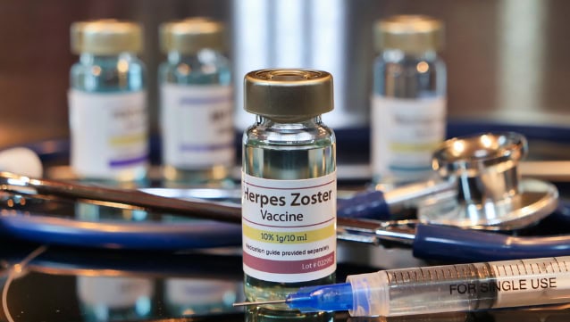 Herpes zoster (shingles) vaccine.