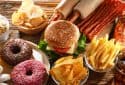 Examples of unhealthy foods high in fat and sugar.