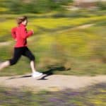 Woman running.