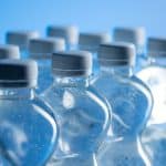 Plastic water bottles.